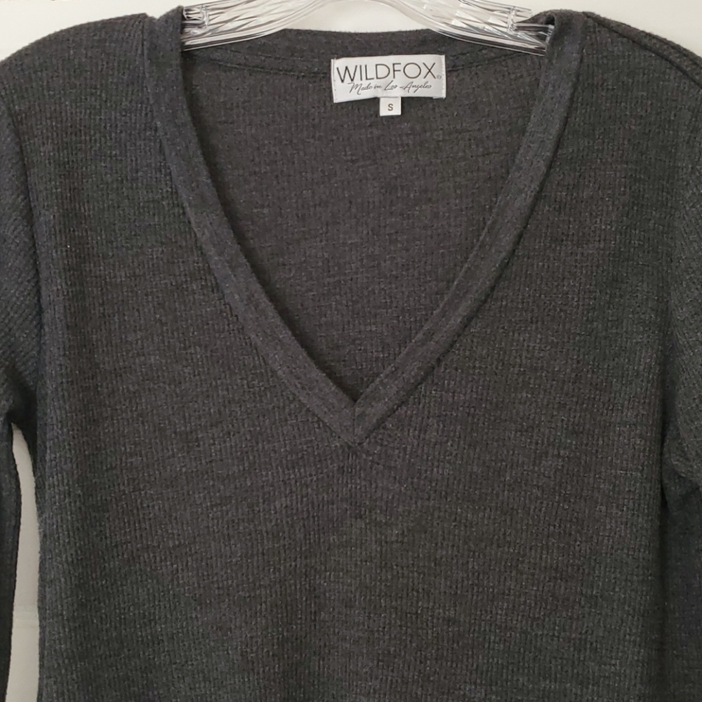 Wildfox top 3/4 quarter sleeves